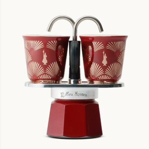 [��������] Bialetti��Deco Glamour�R���N�V�������o��A1920�N���L�̉؂₩���ƍ��������I����~�j�G�N�X�v���X�̏��iMini Express Deco Glamour Red 2Cups