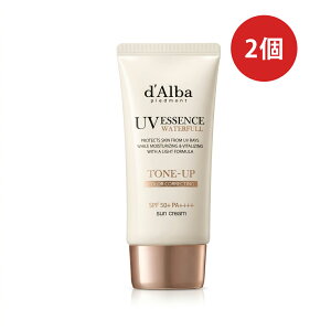 [��������] d'Alba �_���o �r�[�K�� �E�H�[�^�t�� �s���N �g�[���A�b�v �T���X�N���[�� 50ml×2�{ �؍��R�X�� �g�[���A�b�v�x�[�X �������̂��锧 ���Ă��~��