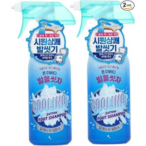 [��������] ONTHEBODY Wash Your Feet Cotton Foot Shampoo Cooling �R�b�g���t�b�g ����􂨂� �t�b�g�V�����v�[ �N�[�����O 385 ml x 2