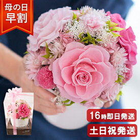 【10%割引クーポン】 早割 母の日 7種10輪 華やか バラ プリザーブドフラワー Premium Rose Pink 母の日 プレゼント 花 誕生日プレゼント 女性 母 祖母 義母 女友達 結婚祝い ブリザードフラワー お誕生日 新築祝い 退職祝い お花 ははの日 ブリザードフラワー ギフト