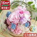 プリザーブドフラワー ガラスドーム バラ 花 ギフト センスのいい 誕生日 プレゼント 女性 母 女友達 退職祝い 結婚祝い 友人 結婚記念日 妻 おしゃれ 新築祝い お誕生日 お花 開店祝い 開業祝い ブリザードフラワー ギフト 送料無料 ドーム オーブ