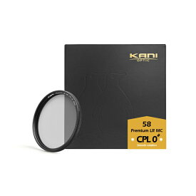 KANI PLフィルター プレミアムCPL 0# 58mm スムースローテーション / 厚枠 円偏光 レンズフィルター