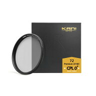 KANI PLフィルター プレミアムCPL 0# 72mm スムースローテーション / 厚枠 円偏光 レンズフィルター