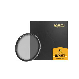 KANI CPLフィルター マグネットCPLフィルターセット 0# 62mm / 円偏光 PL レンズフィルター