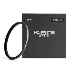 KANI クロスフィルター スターエフェクト8X 77mm / 夜景 イルミネーション 風景 レンズフィルター 丸枠