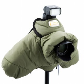 KANI カメラ防寒カバー AC-004L グリーン / 一眼レフ ミラーレス カメラ