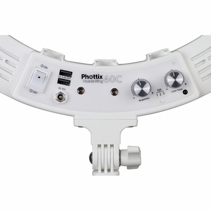 楽天市場】Phottix (フォティックス) Nuada Ring60C Video LED Light