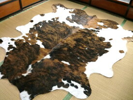 特大カウラグ 綺麗 希少 三毛 トリコロール 約215×201cm 牛皮 ソファーの近くにアニマル ラグマット 厚手 北欧 夏 カーペット 絨毯 3