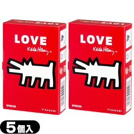 ◆(メール便(日本郵便) ポスト投函 送料無料)(避妊用コンドーム)相模ゴム工業 キース・へリング スムース (Keith Haring) 5個入 x 2箱セット - ドット。つぶつぶ。キースヘリングの作品がパッケージになったコンドーム。 ※完全包装でお届け致します。【smtb-s】