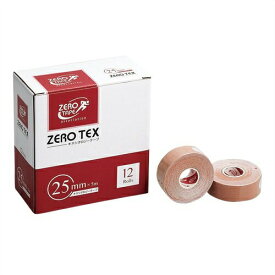 (テーピングテープ)ユニコ ゼロテープ ゼロテックス キネシオロジーテープ(UNICO ZERO TEX KINESIOLOGY TAPE) 25mmx5mx12巻入り