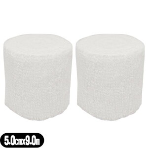 (メール便(定形外) ポスト投函 送料無料)(巻軸系伸縮包帯)アルケア ハイスパン (ALCARE Highspan) 2号 (11641) 5.0cmx9.0m(伸長) x2巻セット