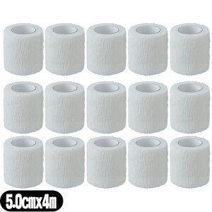 ([(`O) |Xg )()APA сEtBbNX (ALCARE Fixation Cohesive) 2 (17152) 5.0cmx4m(L) x15Zbg - 5cmBD\̐LkɂDꂽLk