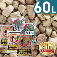 【激アツ価格&P5倍★21日10時迄】＼ランキング1位常連／砂利 庭 60L アイリスオーヤマ 防犯砂利 ガラス …