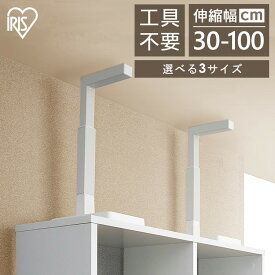 家具転倒防止 突っ張り棒 アイリスオーヤマ 家具転倒防止伸縮棒 Sサイズ Mサイズ Lサイズ 2本セット 伸縮幅 30〜100cm 家具 固定 防災 災害 地震対策 工具不要 簡単取付 つっぱり棒 耐震バー 家具転倒防止グッズ 転倒防止器具 KTTB-S KTTB-M KTTB-L *