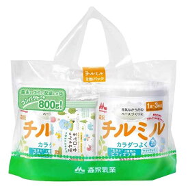 森永 チルミル 大缶800g×2缶パック 粉ミルク チルミル フォローアップミルク 成長 1歳～3歳頃 離乳期以降 ビフィズス菌 カルシウム オリゴ糖 缶 【D】