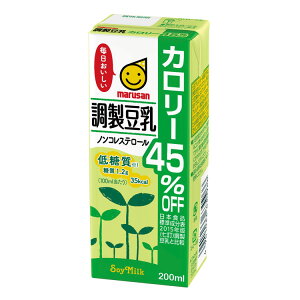 マルサン 調製豆乳 カロリー45%オフ 200ml ×24本 マルサンアイ