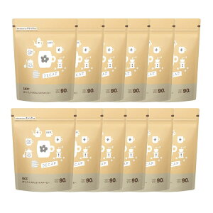 【12個セット】UCC おいしいカフェインレスコーヒー袋 90g 送料無料 コーヒー インスタントコーヒー インスタント マグカップ カフェ 簡単 便利 経済的 香り カフェインレス デカフェ UCC 【代