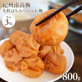 梅干し はちみつ 800g (400g×2個) はちみつ梅 塩分3％ つぶれ 大粒 紀州 南高梅 紀州南高梅 梅干 はちみつ味 はねだし梅 つぶれ梅 はちみつ梅干し 蜂蜜梅 紀州南高梅つぶれ梅 はちみつ漬け 潰れ梅 おにぎり ご飯 *