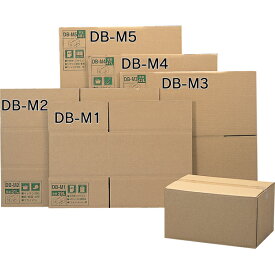 段ボールBOX DB-M1【幅44×奥行32×高さ23.6（cm）】1枚 お引越しや荷物の整理に！梱包用品、荷造り、段ボール箱【アイリスオーヤマ】