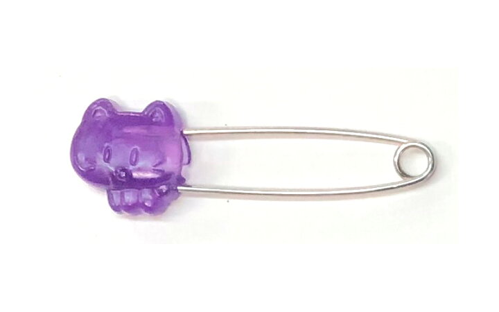 楽天市場 日本製ブローチピン かわいい安全ピン ねこ クリスタル 3本入り 透明感タイプ コスプレ ゼッケン 名札 レトロ 日本製安全ロックピン 専門店matsuo