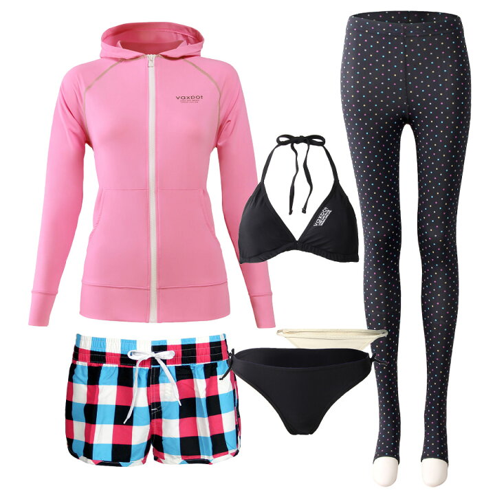 楽天市場 送料無料 ラッシュガード セット レディース 水着 5点セット Vaxpot バックスポット ラッシュガード パーカー 水着 セット Va 4653 Upf50 Uv ラッシュパーカー ビキニ ラッシュガード トレンカ ラッシュトレンカ サーフパンツ インナーショーツ 返品