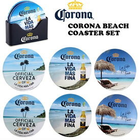 CORONA コロナ コースターセット S/6 BEACH　コースター　コロナ　コロナビール　アメリカン雑貨