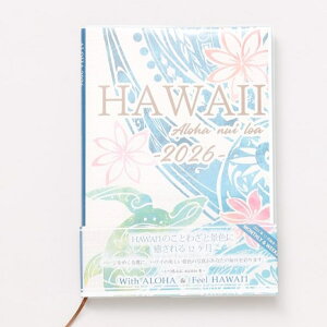 y2026 Hawaiian Aloha Diaryz 2026 蒠 XPW[ 12n܂ J_[ nČiF nC nCAG