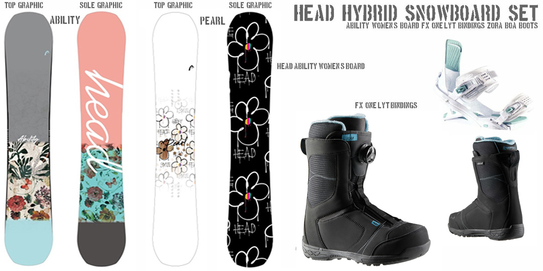 楽天市場】HEAD SNOWBOARDS [ レディース スノーボード 3点セット