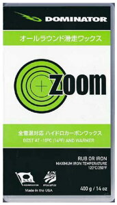 Dominator [ ZOOM WAX 400g @9500] �h�~�l�[�^�[ �Y�[�� ���b�N�X SKI SNOWBOARD �X�L�[ �X�m�[�{�[�h�p
