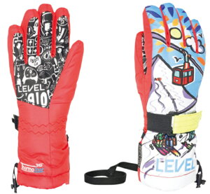 LEVEL GLOVES [ JUNIOR GLOVES @9000] ���x�� �W���j�A �L�b�Y SKI �X�L�[ �X�m�{ �O���[�u �y���K�㗝�X���i�z