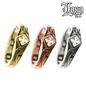 ハワイアンジュエリー リング 指輪 14K 14金 イエロー ピンク ホワイト ゴールド 号 幅 LONO ロノ | クロス 十字架 透かし スクロール 波 プルメリア メンズ レディース プレゼント 誕生日 記念日 【送料無料】 人気 ハワジュ ピンキーリング ペアリング カップル ギフト