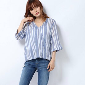 楽天市場 ブルー シャツ ブラウス トップス レディースファッションの通販
