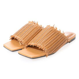 楽天市場 スクエアトゥフリンジ編メッシュサンダルの通販