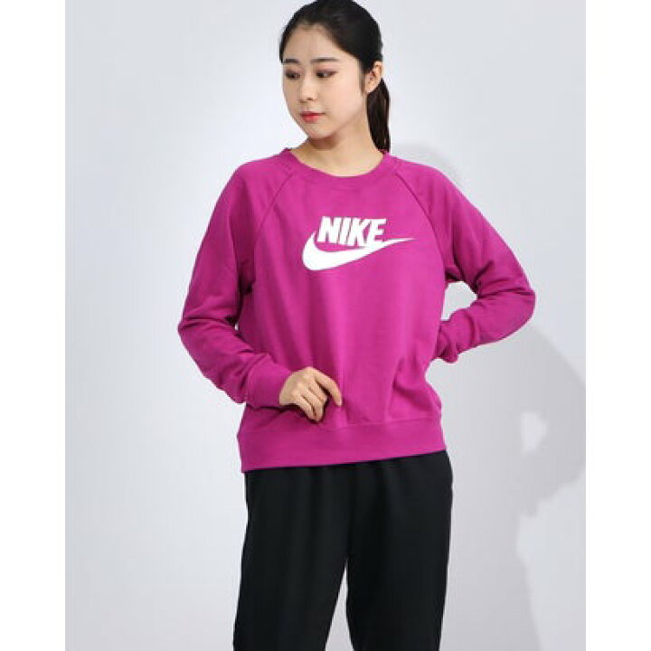 楽天市場 ナイキ Nike レディース スウェットトレーナー ナイキ ウィメンズ エッセンシャル クルー フリース Bv ピンク Locomall ロコンド公式ストア