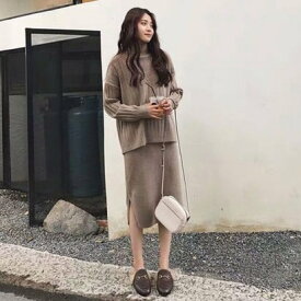 楽天市場 冬 ワンピース アンサンブル トップス レディースファッションの通販