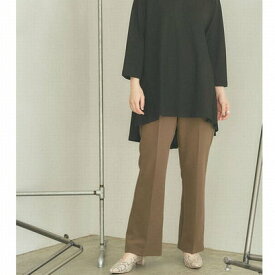 楽天市場 Titivateセンタープレスセミフレアパンツの通販