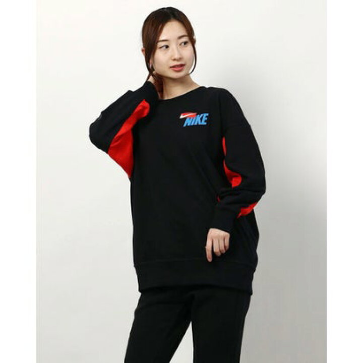 ナイキ Nike レディース スウェットトレーナー ウィメンズ アイコン クラッシュ フリース Aop トップ Cz ブラック ストア