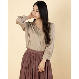 楽天市場 Le Coeur Blanc サテンvネックブラウの通販