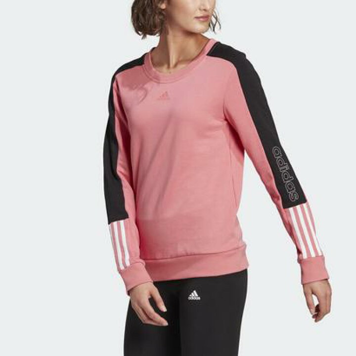 楽天市場 アディダス Adidas アディダス エッセンシャルズ ロゴ カラーブロック スウェット Adidas Essentials Logo Colorblock Sweatshirt ピンク Locomall ロコンド公式ストア