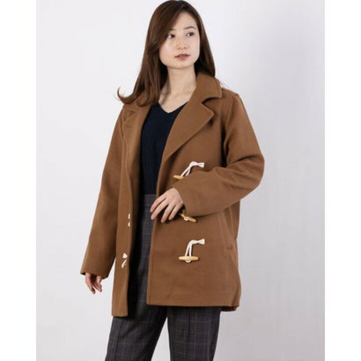 楽天市場 アウトレット グリーンパークスアウトレット Green Parks Outlet ミディ丈ダッフルコート Camel Locomall ロコンド公式ストア