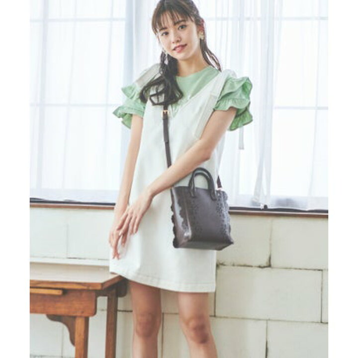 楽天市場 トランテアン ソン ドゥ モード 31 Sons De Mode リボンショルダーデニムミニワンピース オフホワイト Locomall ロコンド公式ストア