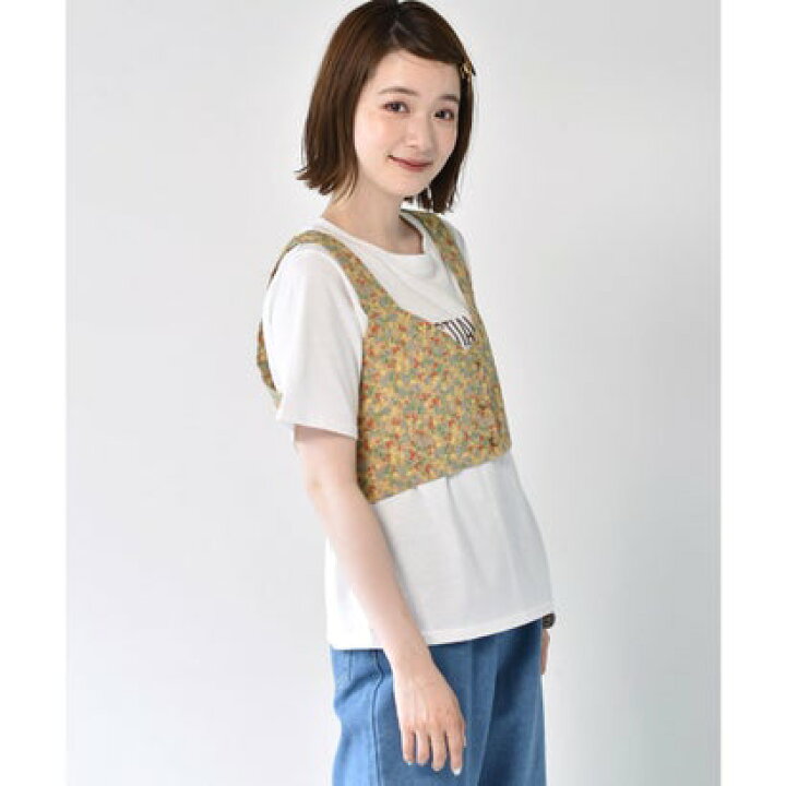 楽天市場 レトロガール Retro Girl 花柄ビスチェset ベージュ Locomall ロコンド公式ストア