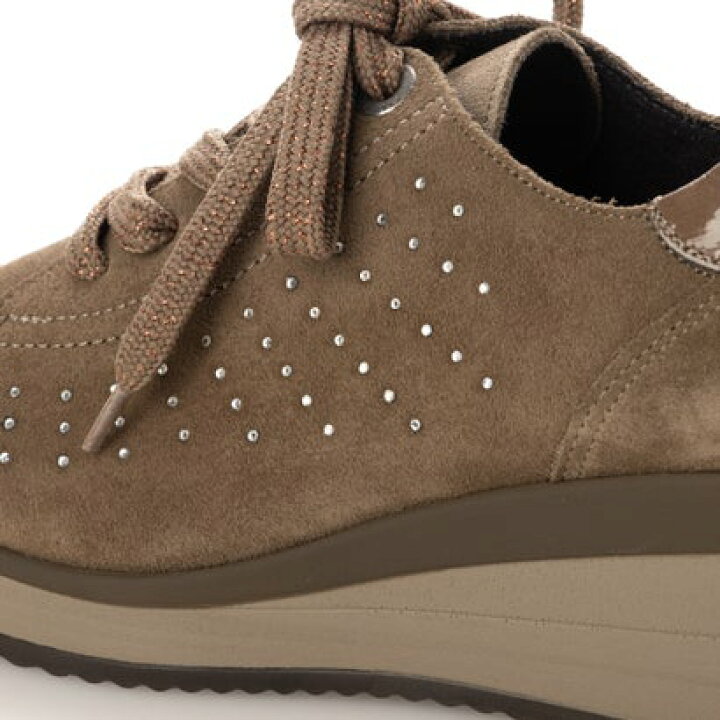 楽天市場 リンセ Lince ビーズレースアップシューズ ベージュ Locomall ロコンド公式ストア