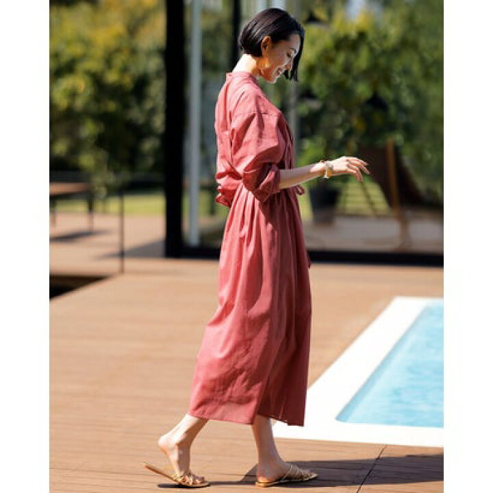 楽天市場 ドゥクラッセ Doclasse コットンボイル 羽織りワンピース マンダリン Locomall ロコンド公式ストア