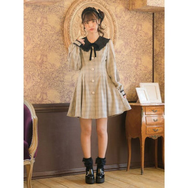 楽天市場 ロジータ Rojita ベロアリボンレース衿ワンピース ブラウン Locomall ロコンド公式ストア