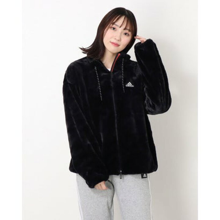楽天市場 アディダス Adidas レディース フリースジャケット Wstyleファージャケット H ブラック Locomall ロコンド公式ストア