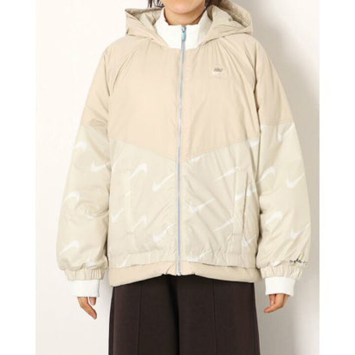 楽天市場 ナイキ Nike レディース 中綿ジャケット ナイキ ウィメンズ Nsw Tf Synfl Icn Clsh フーディ ジャケット Dd ベージュ Locomall ロコンド公式ストア