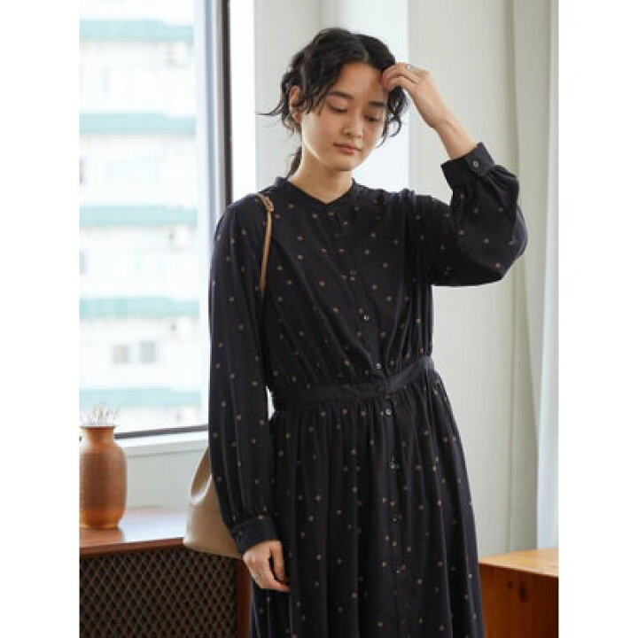 楽天市場 アメリカン ホリック American Holic スタンドカラーサテンワンピース ドット Locomall ロコンド公式ストア