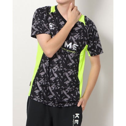 ケレメ KELME メンズ サッカー フットサル 半袖シャツ 半袖プラクティスシャツ KA22S604 （ブラック）