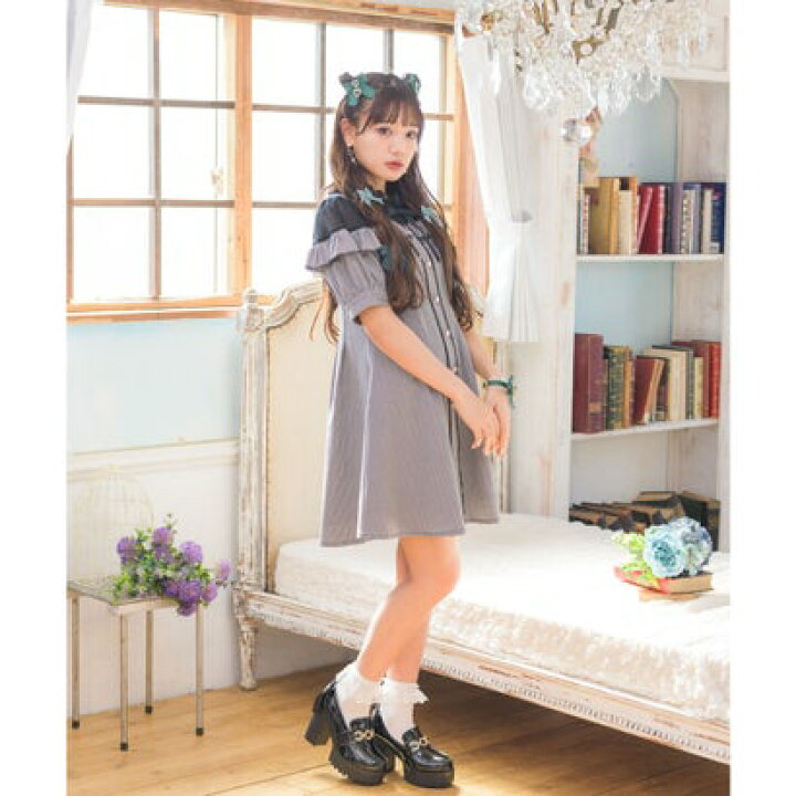 楽天市場 ロジータ Rojita ジャンスカ風オフショルレースワンピース グレー Locomall ロコンド公式ストア